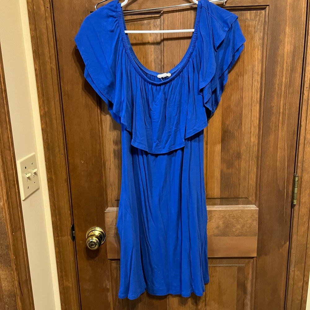 Cobalt cotton summer dress
